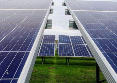 Solar Panels facing up