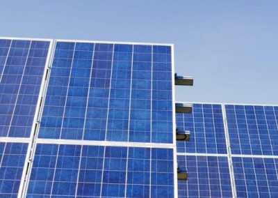 Solar Panels with Sky